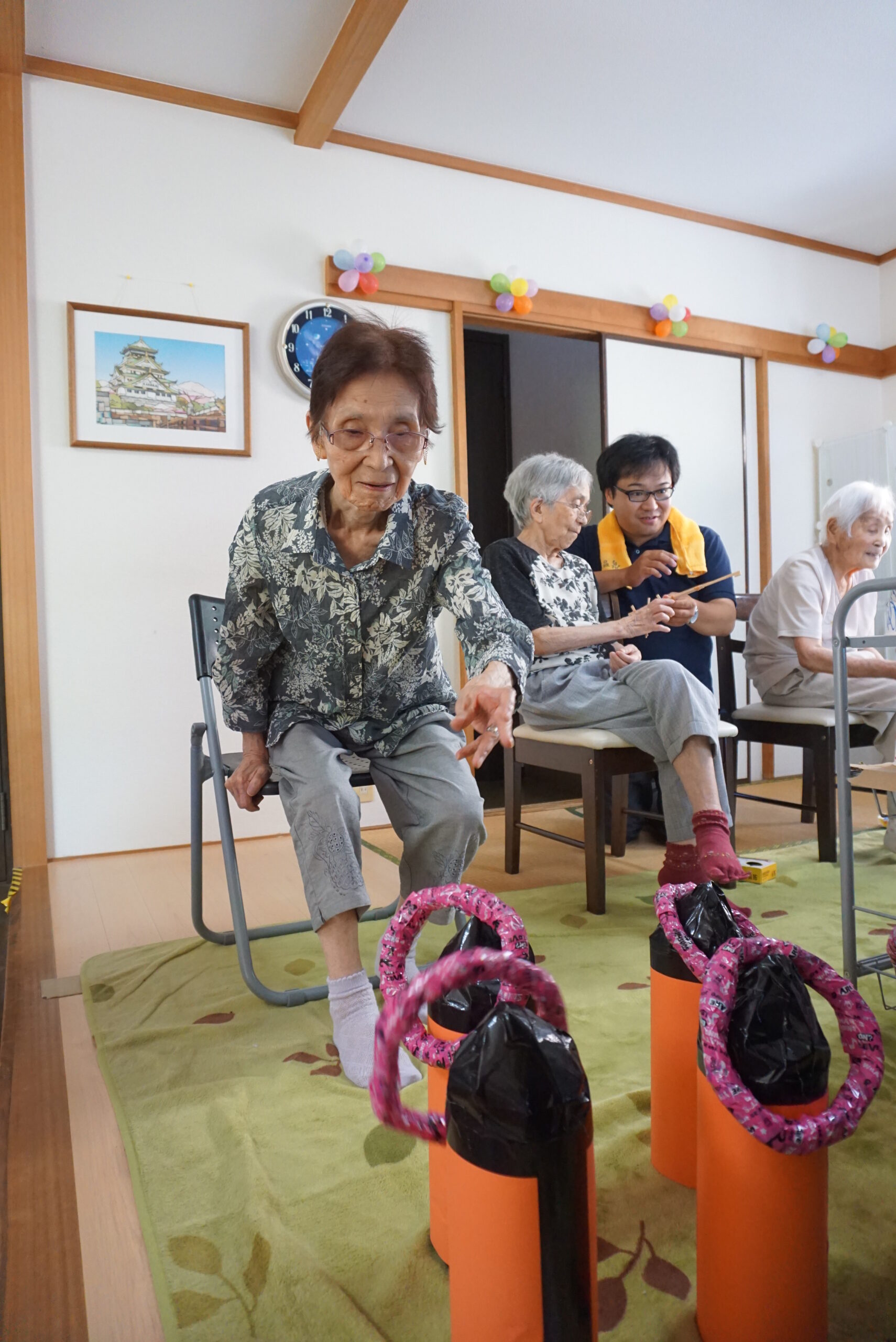 イベントの様子　輪投げ