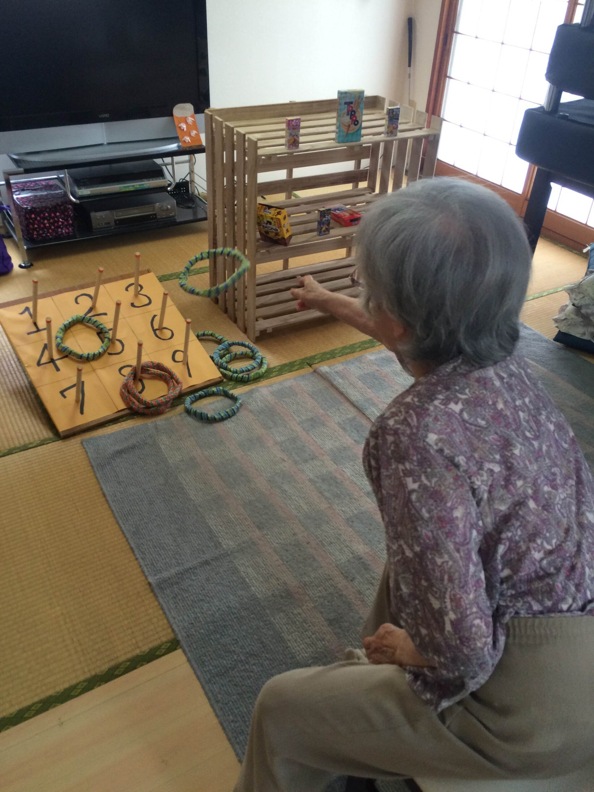 イベントの様子　輪投げ