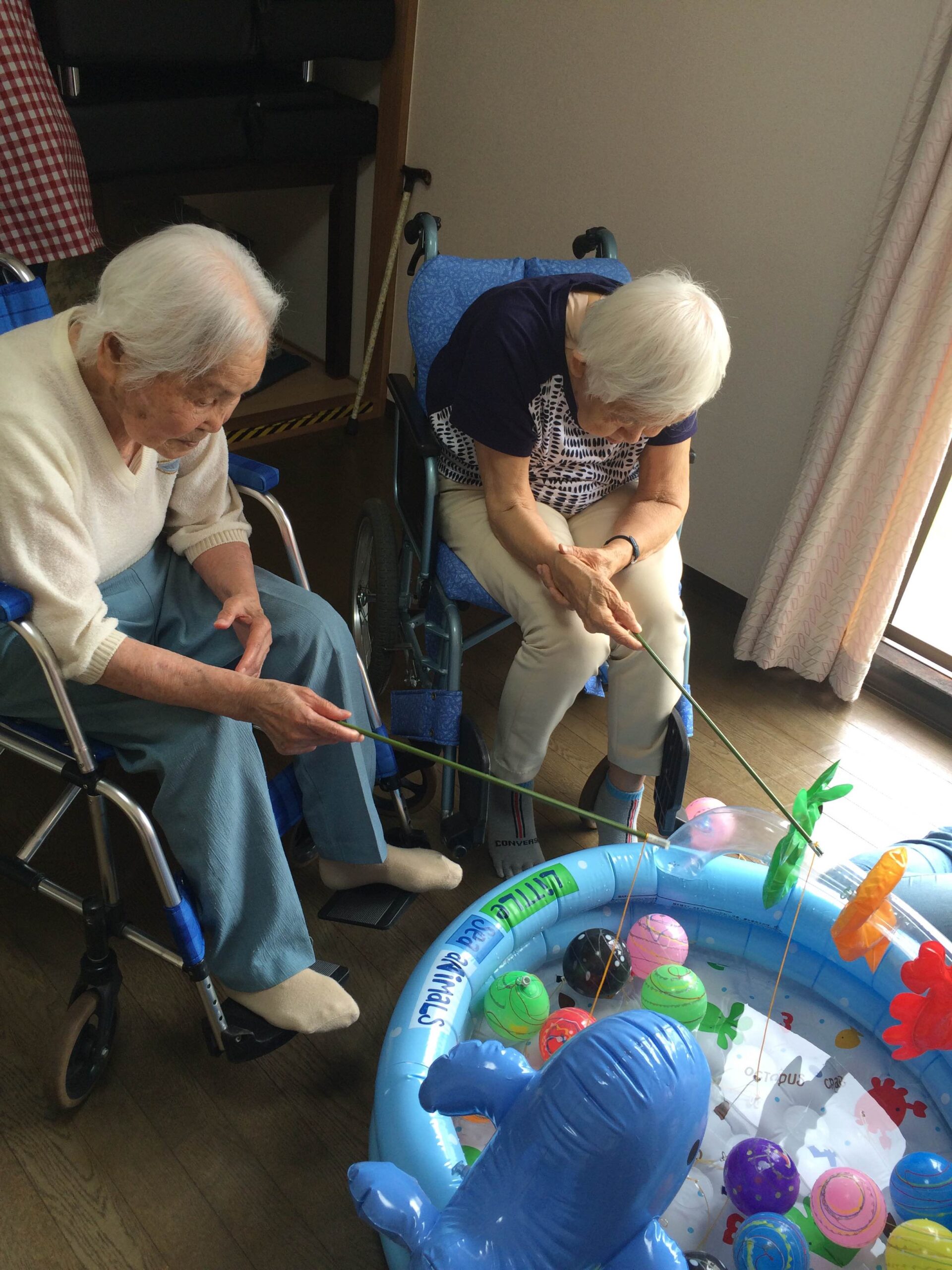 イベントの様子　ヨーヨー釣り