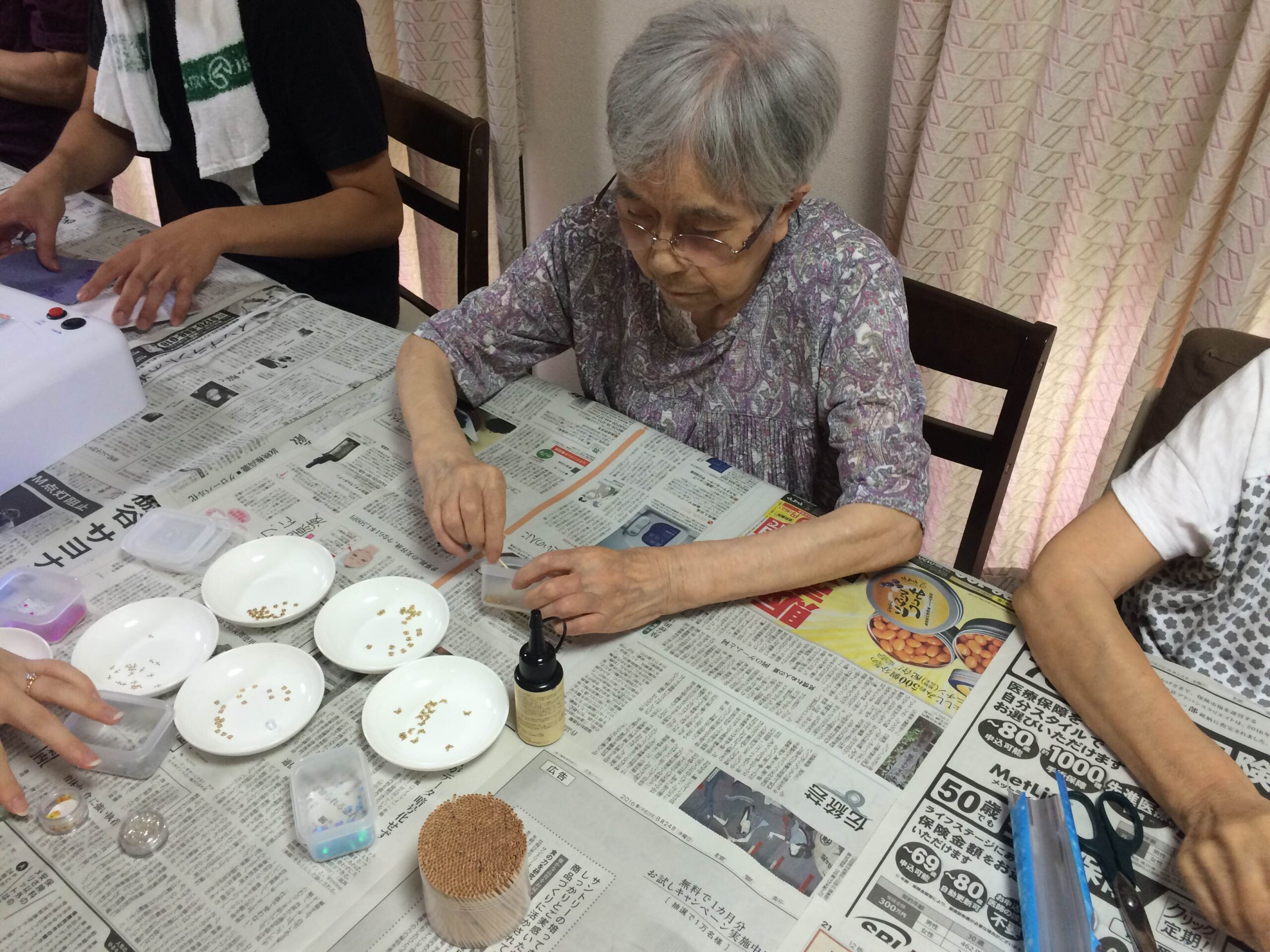 イベントの様子　アクセサリー作り