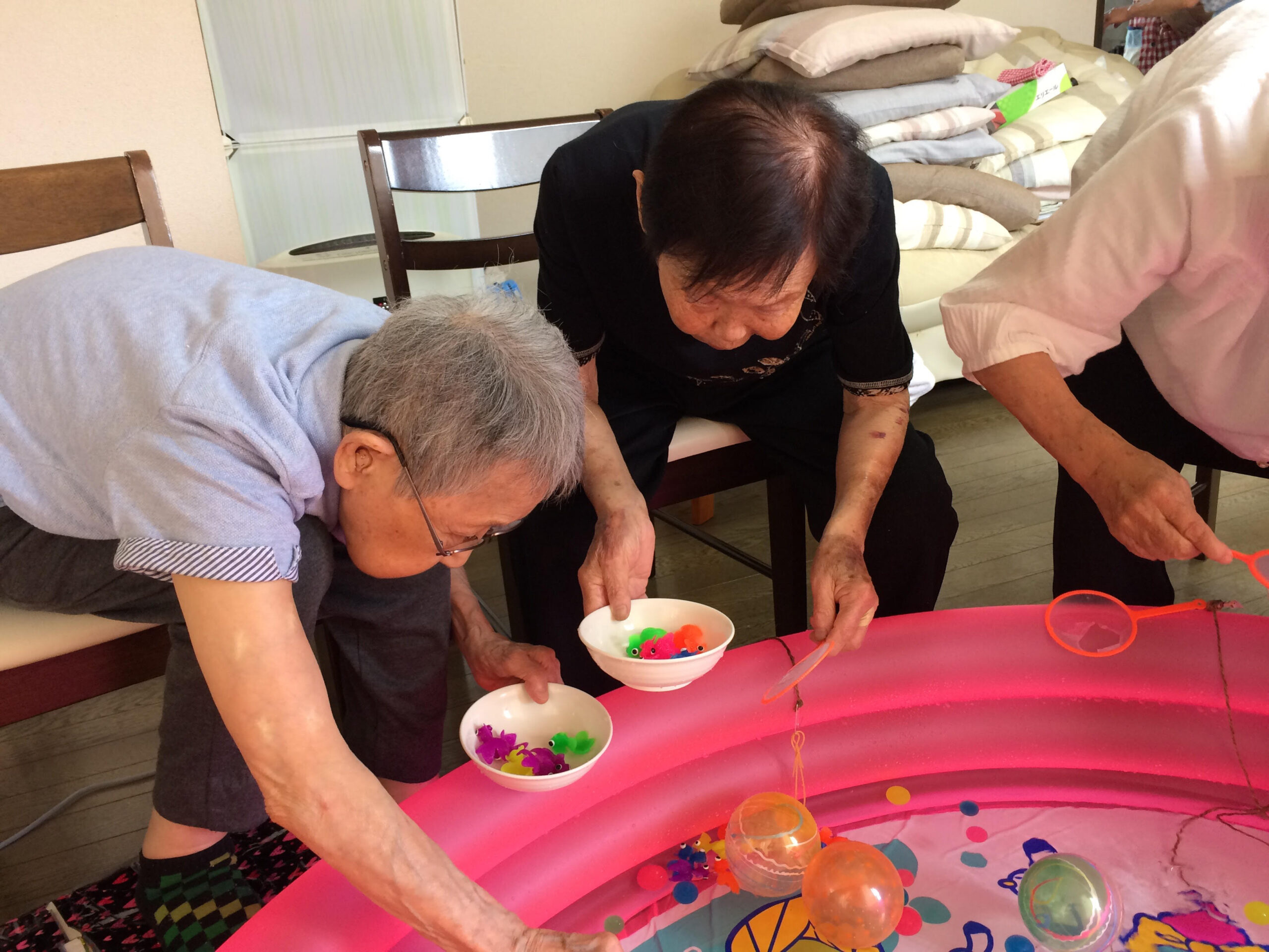 イベントの様子　金魚掬い